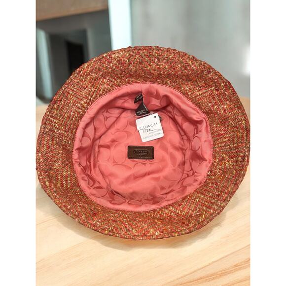 NWT Y2K Coach F80225 Scaro Herringbone Crusher Hat Size P/S - Picture 5 of 7